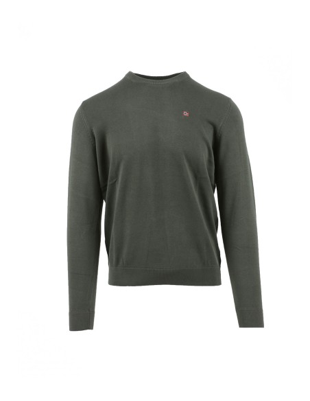 Napapijri - Jersey Hombre Verde - Cuello Redondo