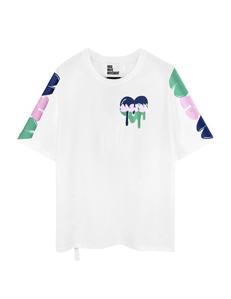 Mod Wave Movement - Camiseta Gráfico Corazón