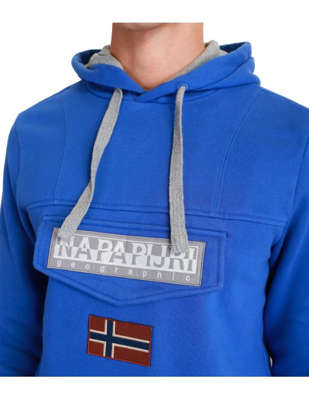 Napapijri - Sudadera Hombre Azul - Capucha