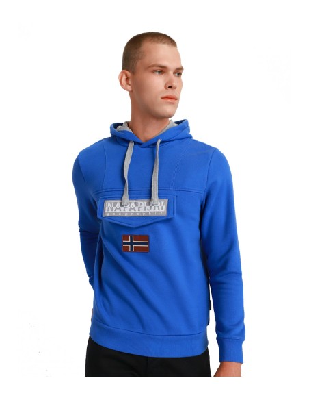 Napapijri - Sudadera Hombre Azul - Capucha