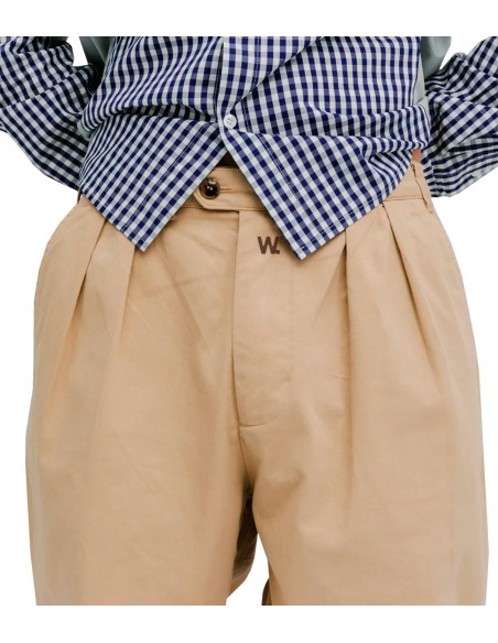 We Are Not Friends - Pantalón Pleat Cream Chino