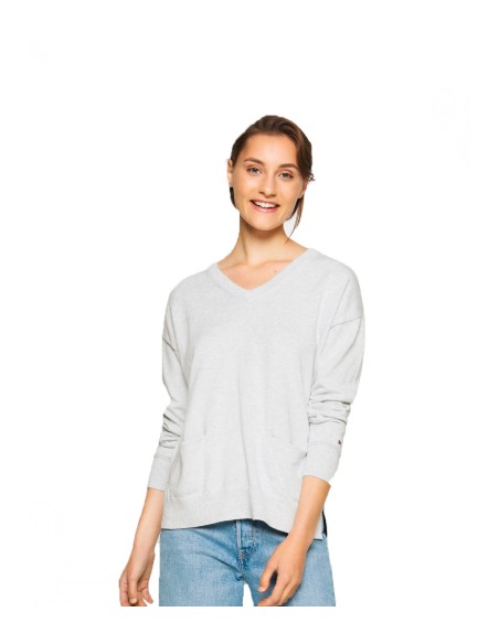 French Connection - Camiseta Mujer Gris