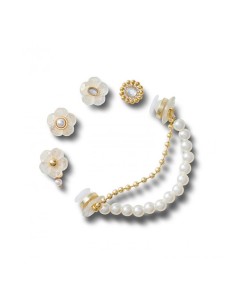 Crocs - Pack 5 Jibbitz Gold And Floral