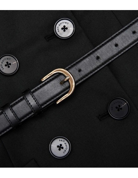 Self-Portrait - Vestido Wool Crepe