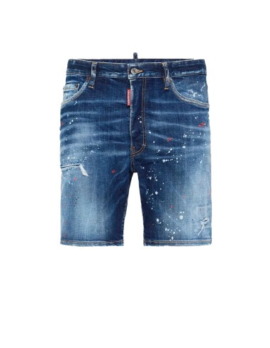 Dsquared2 - Pantalón Vaquero Corto Easy Red Spots