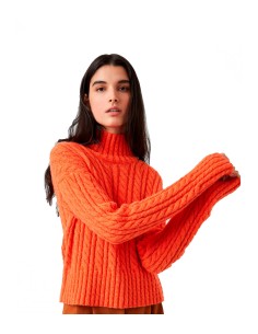 French Connection - Jersey Mujer Naranja