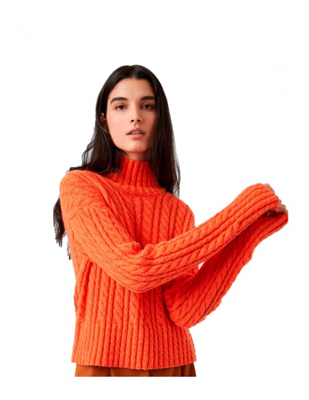 French Connection - Jersey Mujer Naranja