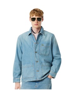 Lacoste - Sobrecamisa Denim de Algodón Grueso