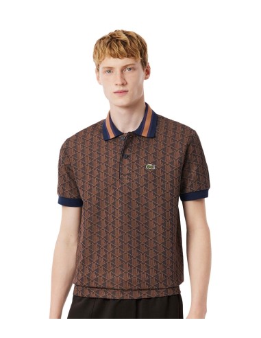 Lacoste - Polo de Jacquard con Monograma