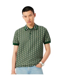 Lacoste - Polo de Jacquard con Monograma