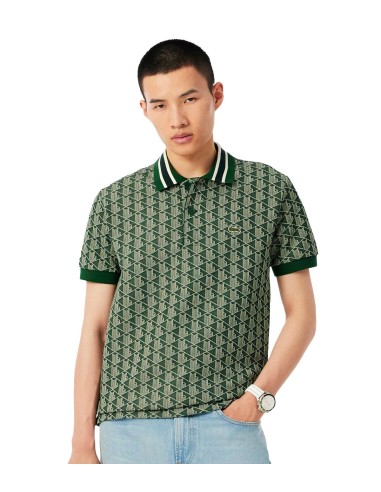 Lacoste - Polo de Jacquard con Monograma