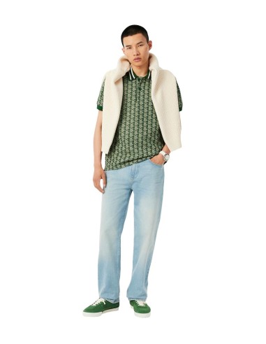 Lacoste - Polo de Jacquard con Monograma