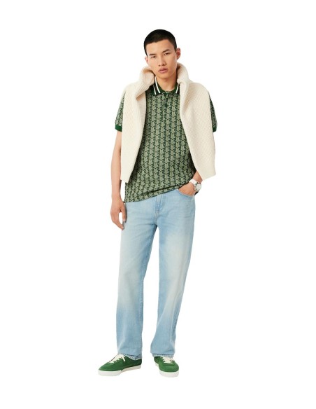 Lacoste - Polo de Jacquard con Monograma