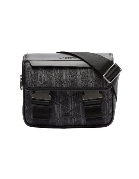 Lacoste - Bolso de Mensajero con Solapa y Clip The Blend