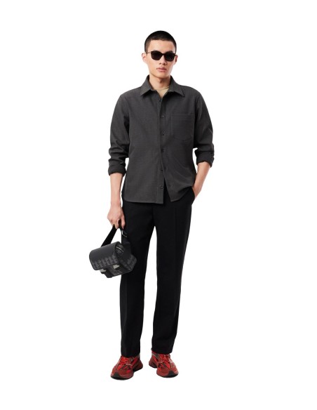 Lacoste - Bolso de Mensajero con Solapa y Clip The Blend