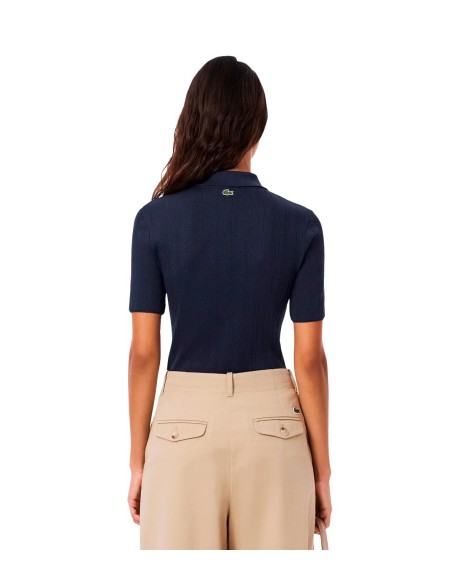 Lacoste - Polo De Pointelle De Corte Ajustado