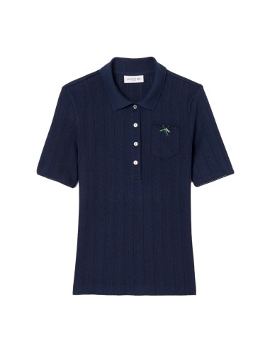 Lacoste - Polo De Pointelle De Corte Ajustado