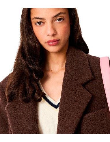 Lacoste - Abrigo Cruzado De Lana Virgen