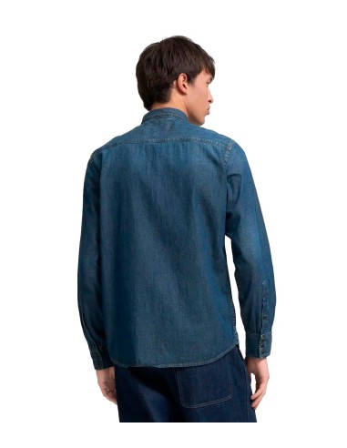 Replay - Camisa Vaquera Oz Deep Blue