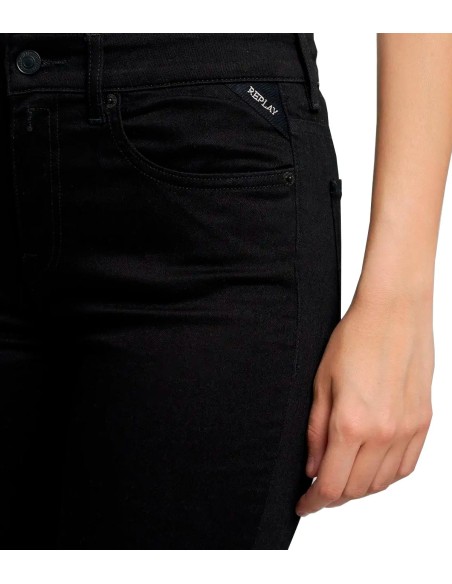 Replay - Pantalón Oz Super Stretch Black