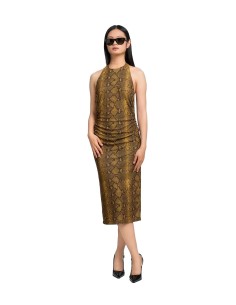 Replay - Vestido Allover Printed Snake