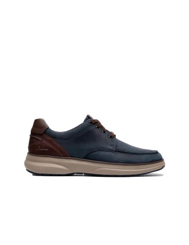 Clarks - Zapatos Mullan Moc Navy Leather
