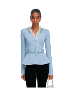 Self-Portrait - Cardigan Crystal Trim