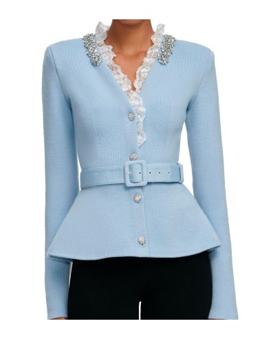 Self-Portrait - Cardigan Crystal Trim