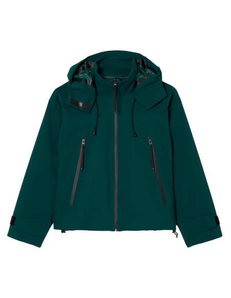 Lacoste - Chaqueta Impermeable Con Capucha