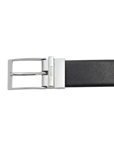 BOSS - Cinturón con Hebilla Plateada