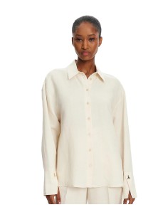 Patrizia Pepe - Camisa de Viscosa y Lino "ESSENTIAL"