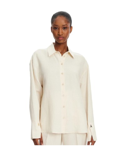 Patrizia Pepe - Camisa de Viscosa y Lino "ESSENTIAL"