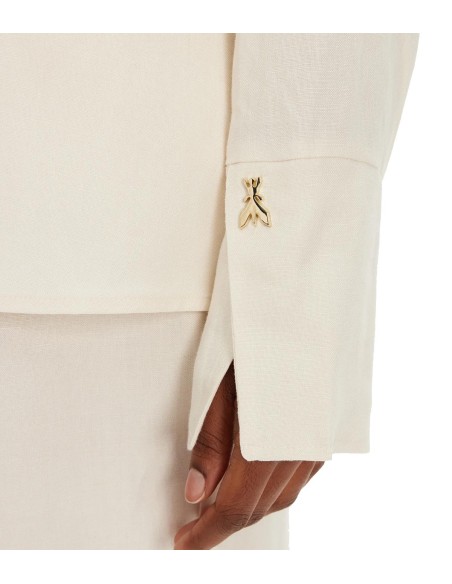 Patrizia Pepe - Camisa de Viscosa y Lino "ESSENTIAL"