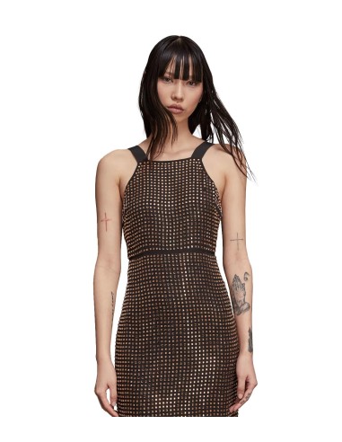 Patrizia Pepe - Vestido Midi de Georgette con Strass