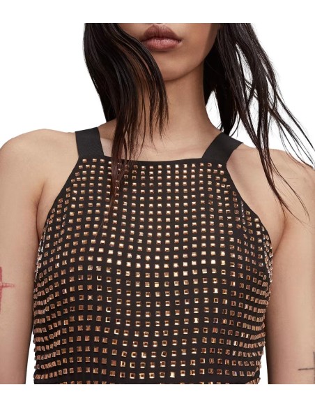 Patrizia Pepe - Vestido Midi de Georgette con Strass