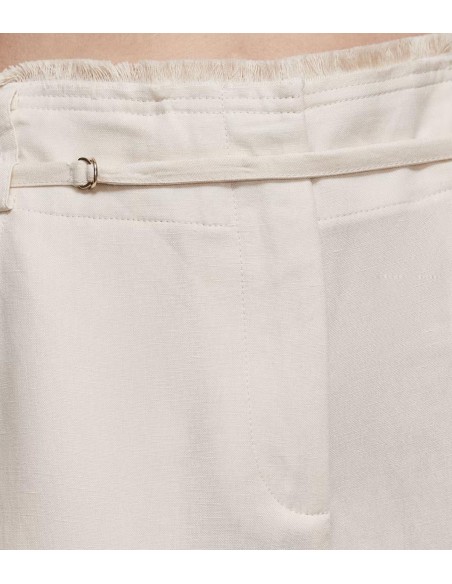 Patrizia Pepe - Pantalón de Viscosa y Lino "ESSENTIAL"