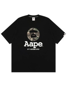 AAPE - Camiseta Camo Moonface Logo