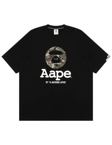 AAPE - Camiseta Camo Moonface Logo