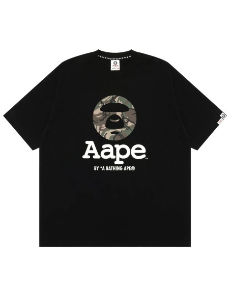 AAPE - Camiseta Camo Moonface Logo