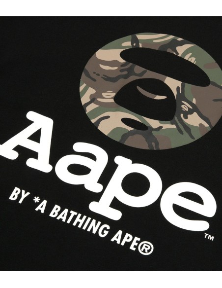 AAPE - Camiseta Camo Moonface Logo