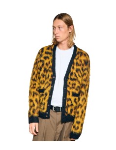 Obey - Cardigan Abotonado Patron Leopardo