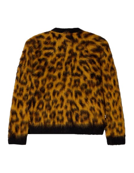 Obey - Cardigan Abotonado Patron Leopardo