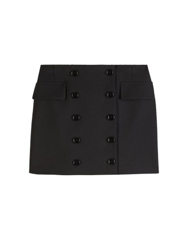 Patrizia Pepe - Minifalda Cruzada con Botones