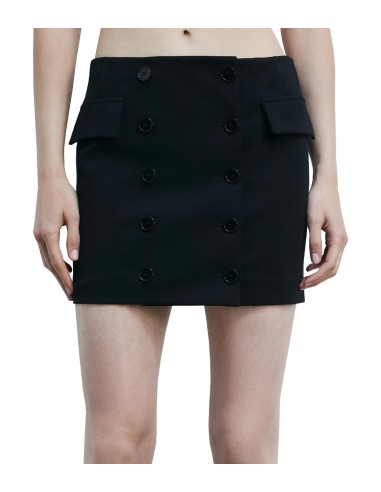 Patrizia Pepe - Minifalda Cruzada con Botones