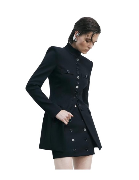 Patrizia Pepe - Minifalda Cruzada con Botones