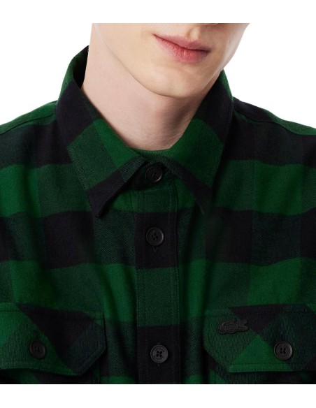 Lacoste - Sobrecamisa Oversized de Algodón