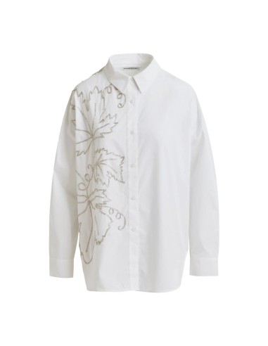 Essentiel Antwerp - Camisa Oversize con Bordados de Cuentas