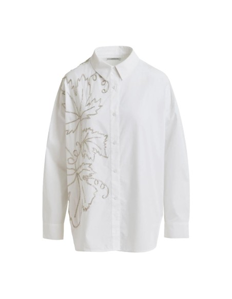 Essentiel Antwerp - Camisa Oversize con Bordados de Cuentas