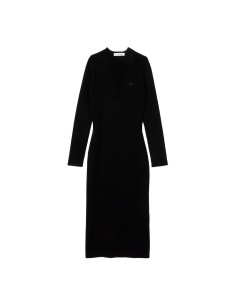 Lacoste - Vestido Largo De Canalé