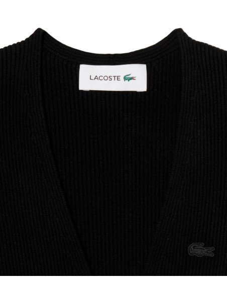 Lacoste - Vestido Largo De Canalé